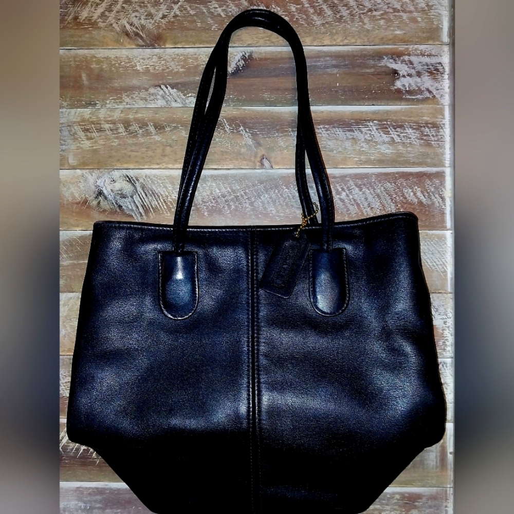 Vintage COACH Leather Lunch Tote Bag